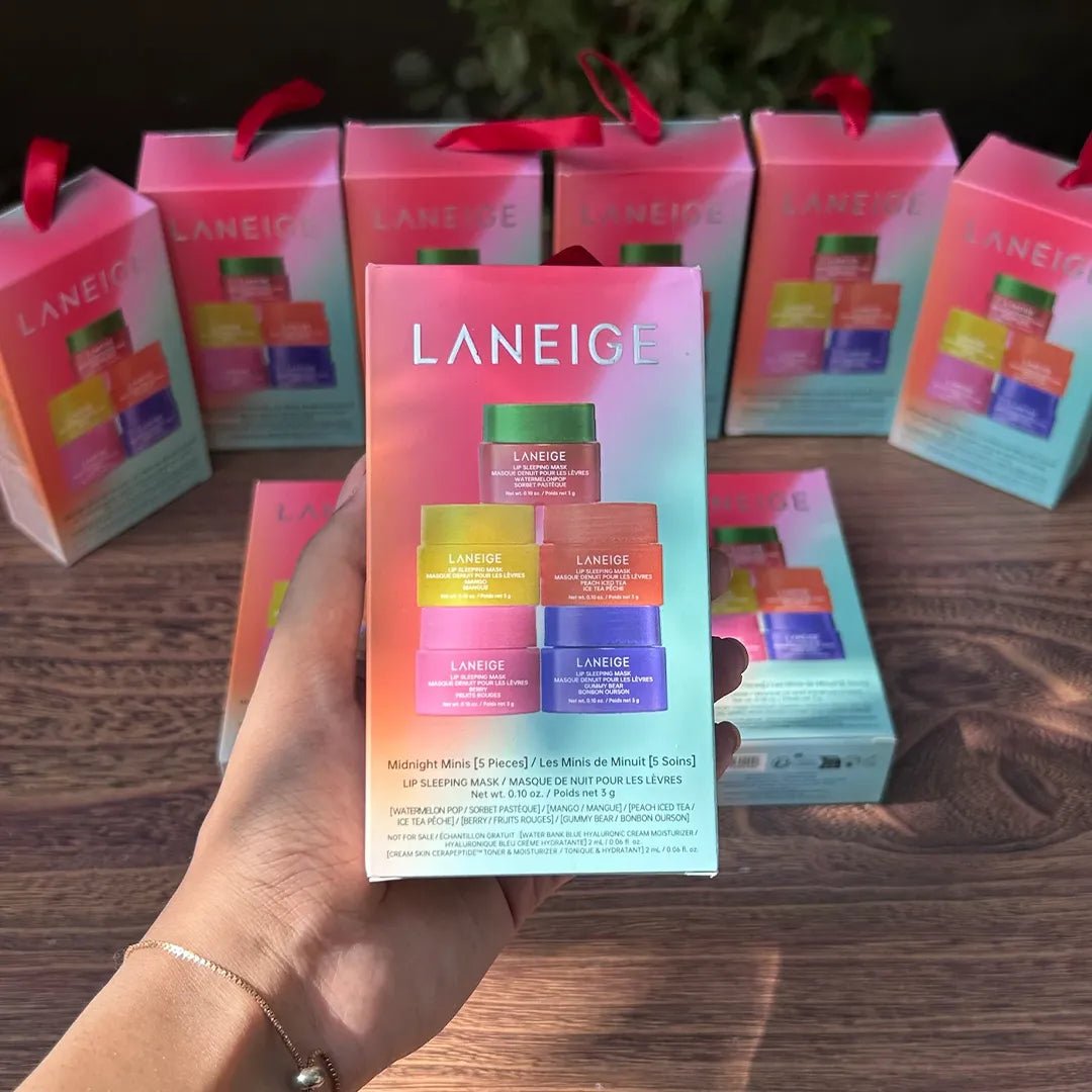 Zestaw masek do ust Laneige Midnight Minis – 5 aromatycznych odżywczych mini masek
