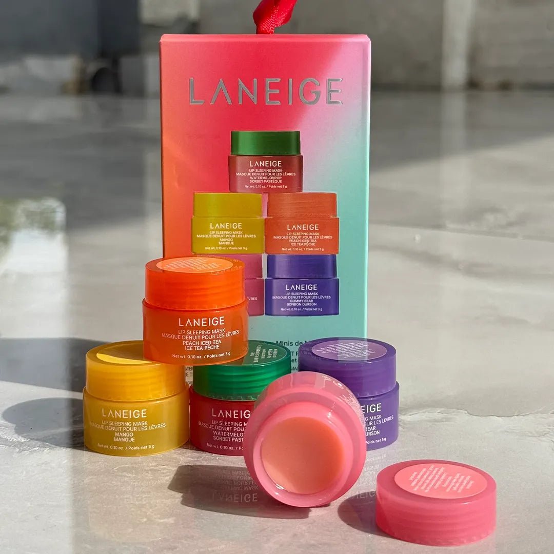 Zestaw masek do ust Laneige Midnight Minis – 5 aromatycznych odżywczych mini masek