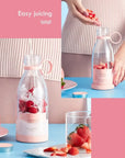 Blender przenośny do smoothie 380 ml – ładowanie bezprzewodowe