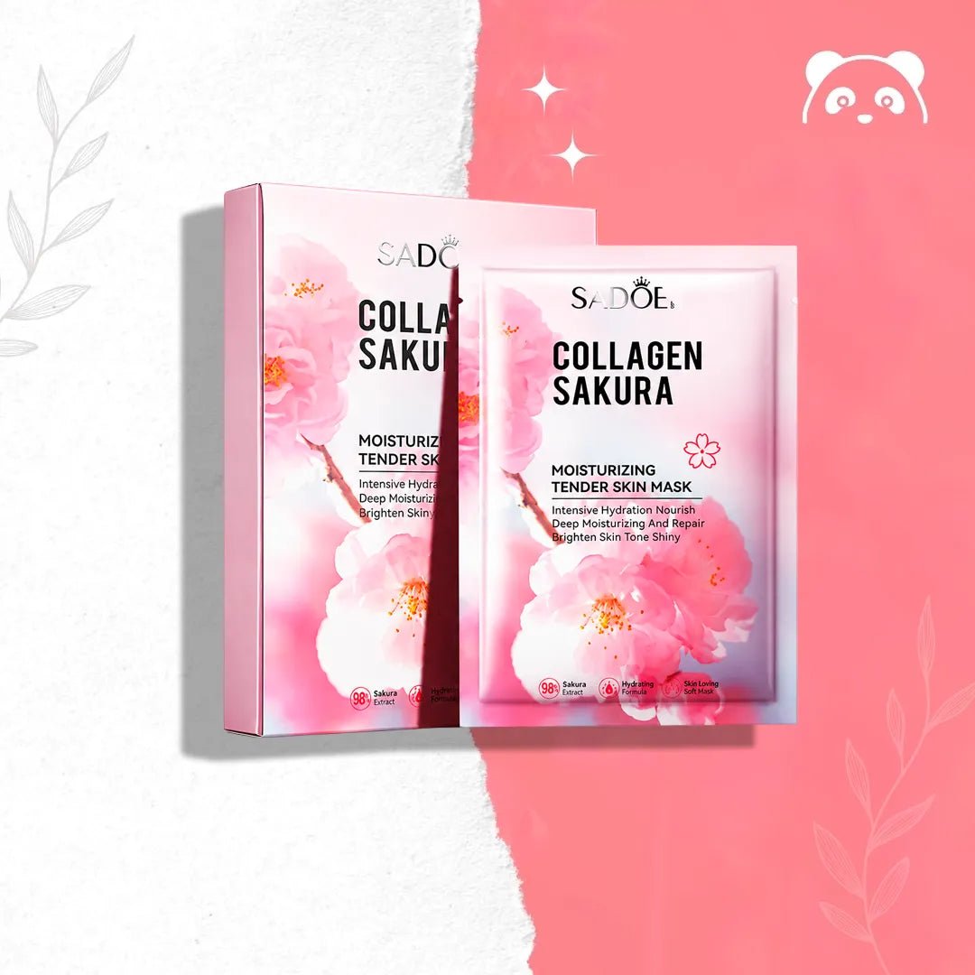 Maska w płachcie SADOER Collagen Sakura – 25 g