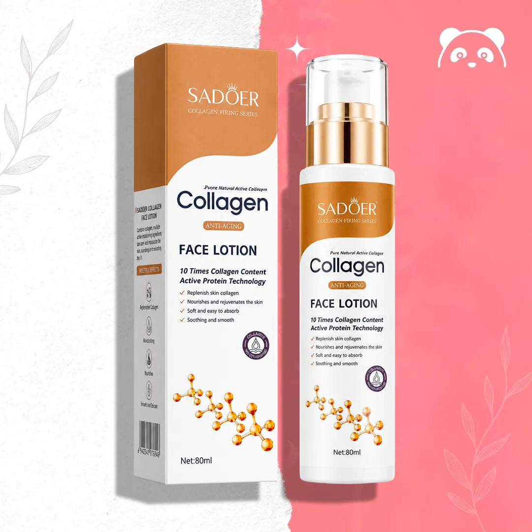 Lotion do twarzy z kolagenem SADOER – intensywna regeneracja i nawilżenie skóry 80 ml