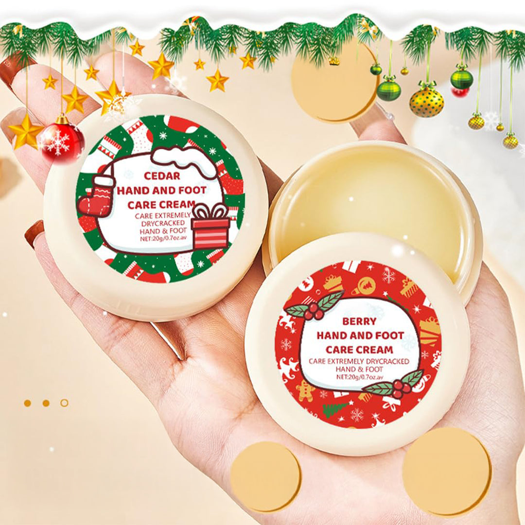 Zestaw świąteczny Warm Christmas Box – balsamy do ust, kremy do rąk i stóp (6 elementów)