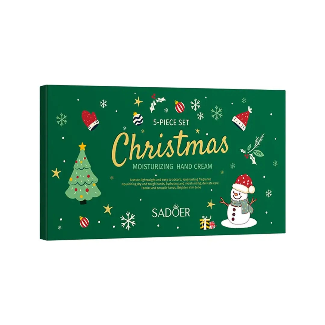 Zestaw świątecznych kremów do rąk SADOER – 5 × 30 g