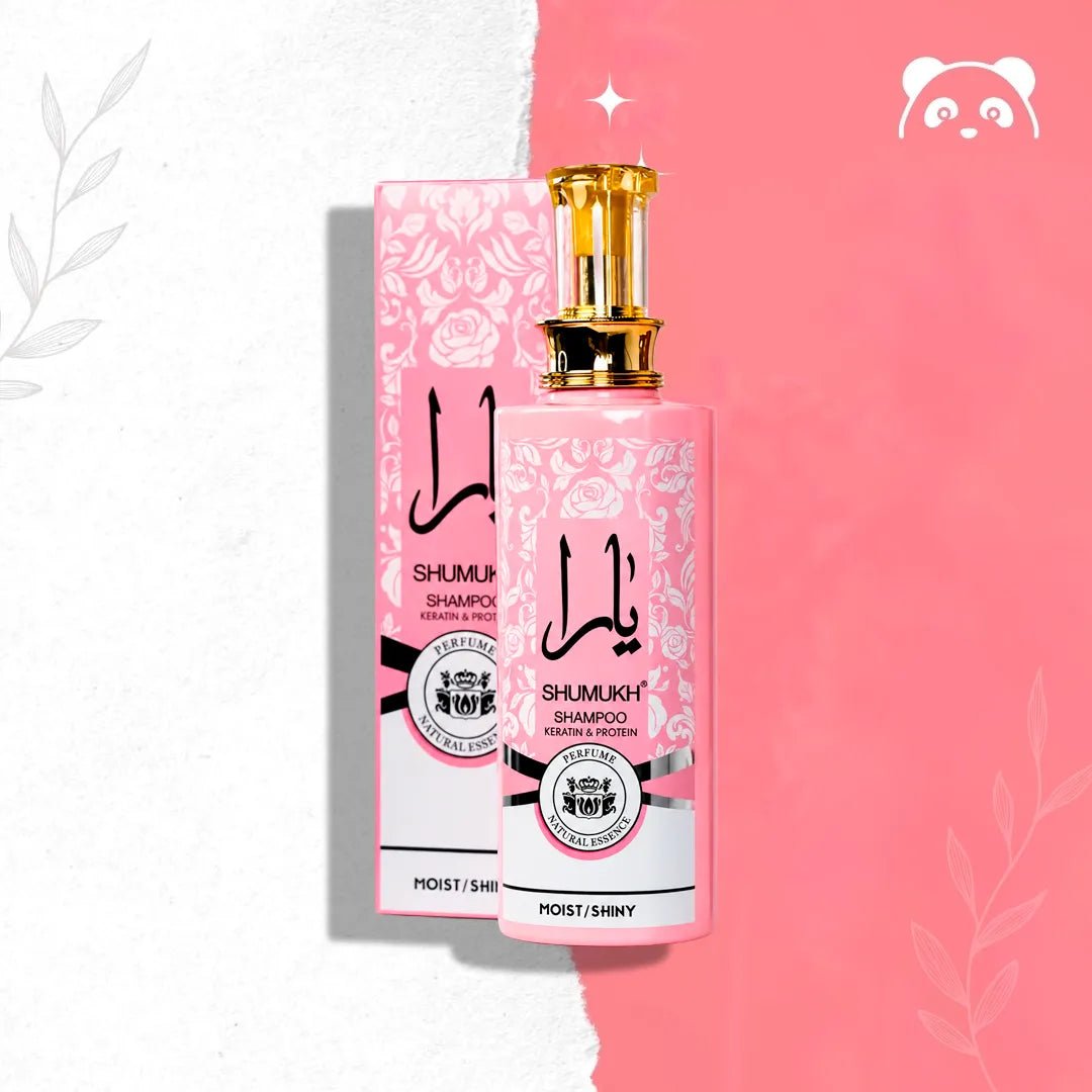 Szampon perfumowany do włosów SHUMUKH z keratyną i proteinami jedwabiu – 600 ml