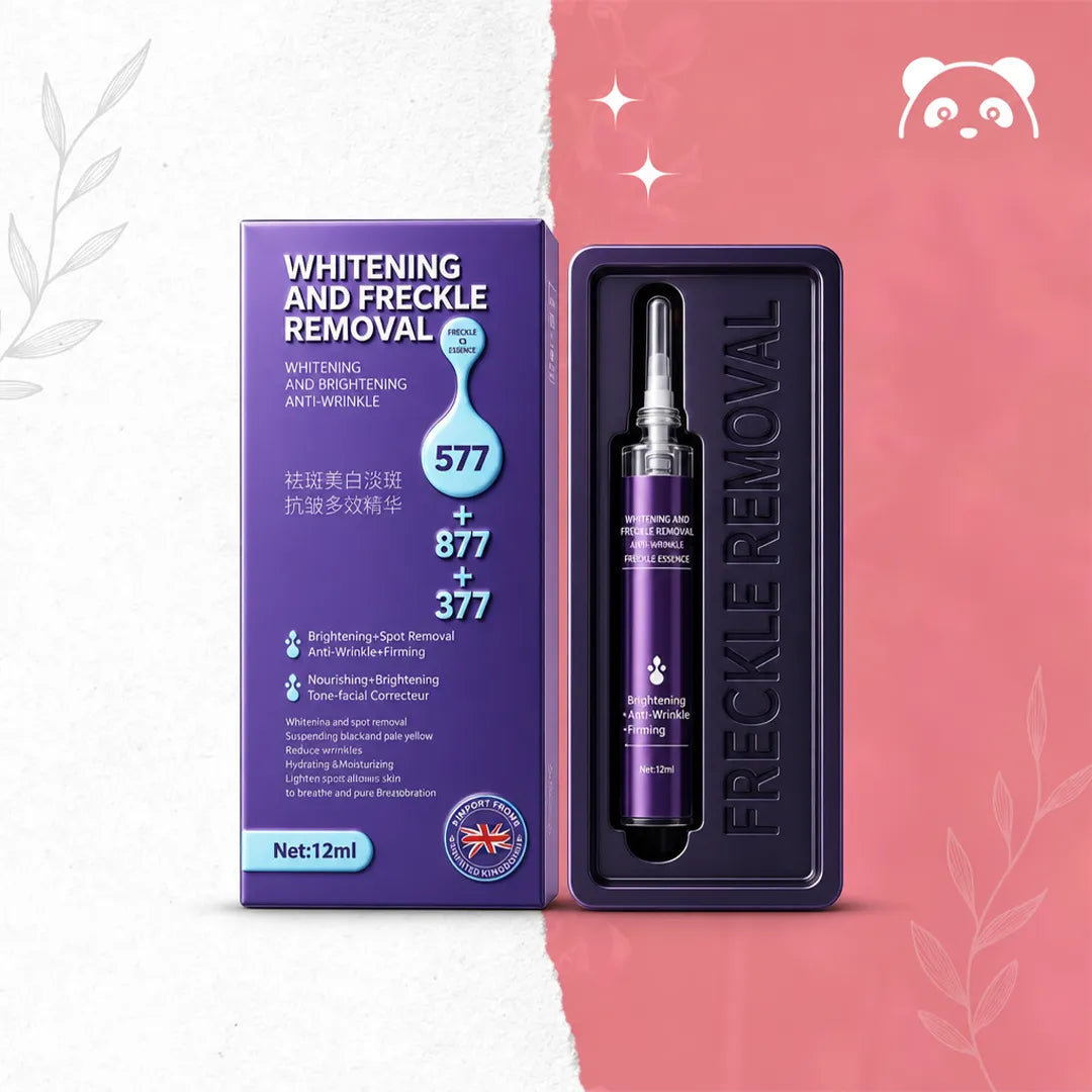 Serum rozjaśniająco-przeciwzmarszczkowe do twarzy 577+877+377 – na przebarwienia, piegi i nierówny koloryt, 12 ml