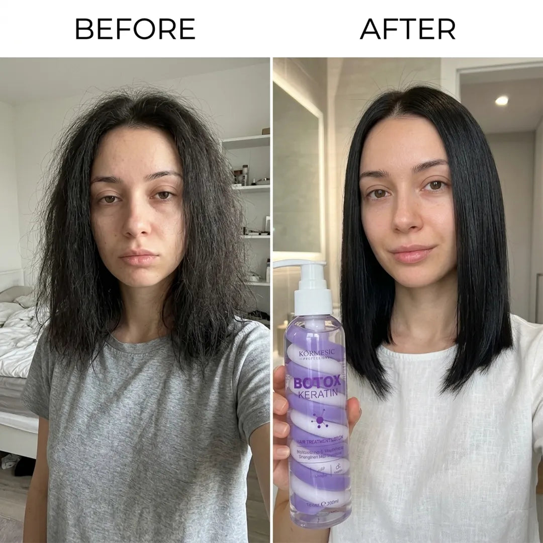 Lotion do włosów Kormesic Botox Keratin – wygładzenie, nawilżenie i regeneracja, 200 ml
