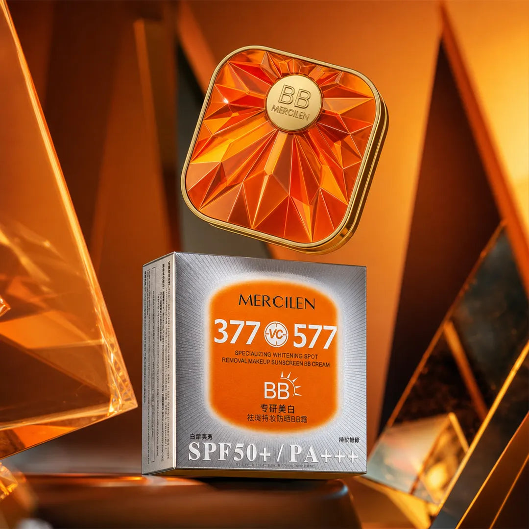 Krem BB Mercilen 377 VC 577 SPF 50+ PA++++ – krycie, rozświetlenie i równy koloryt, odcień kości słoniowej