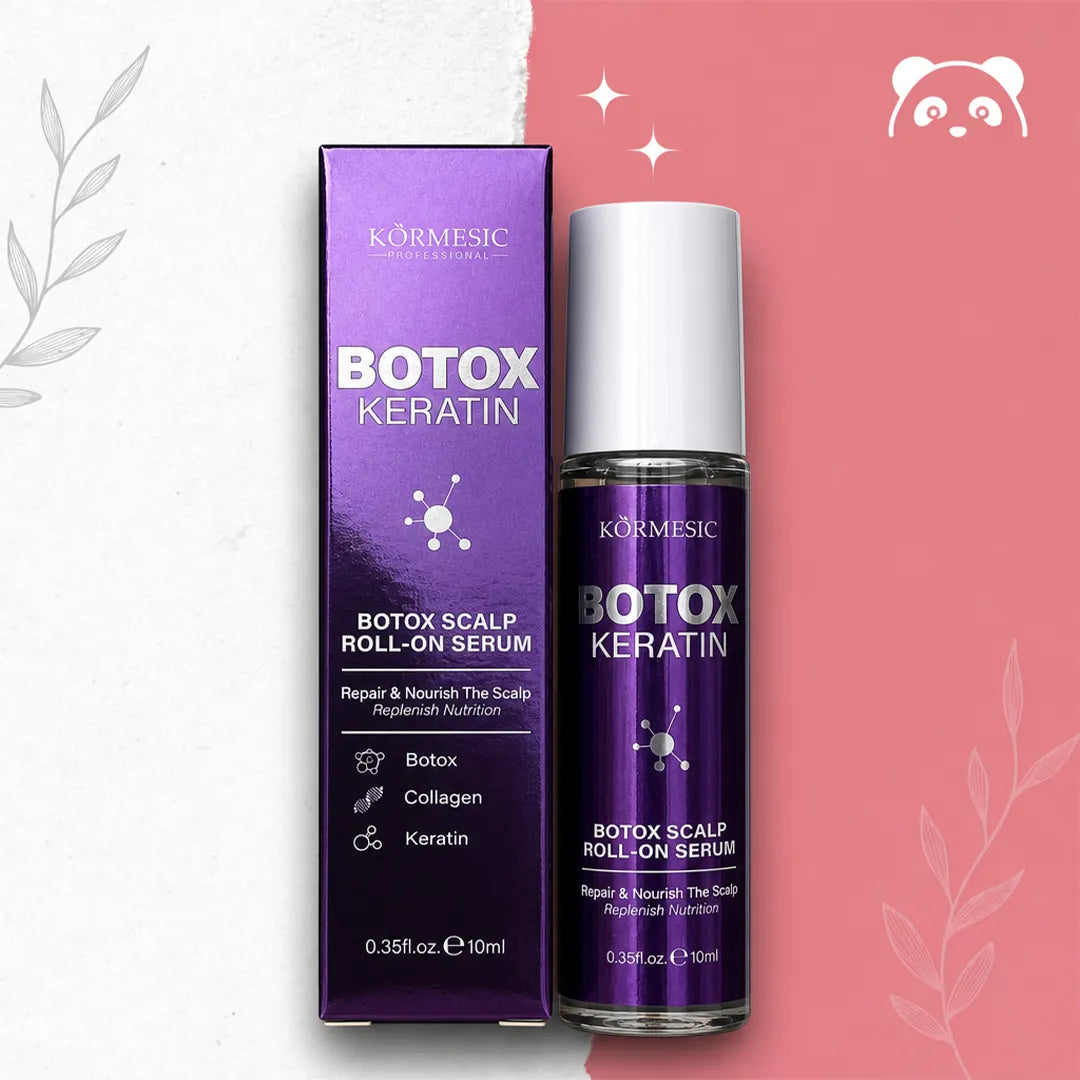 Serum roll-on do skóry głowy z keratyną i kolagenem – Kormesic Botox Keratin 10 ml