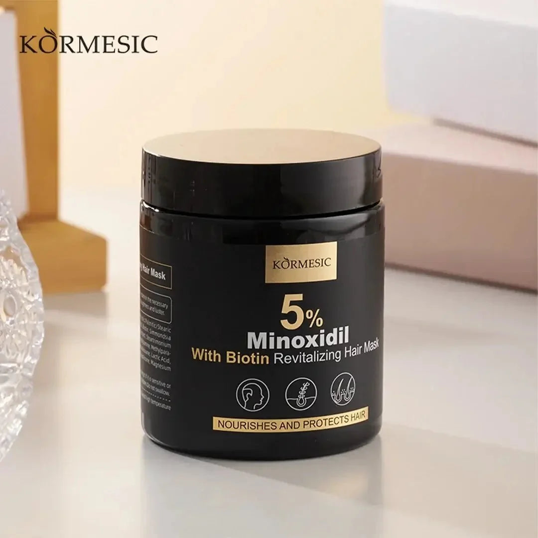 Zestaw przeciw wypadaniu włosów z minoksydylem 5% Kormesic (szampon + maska + serum)