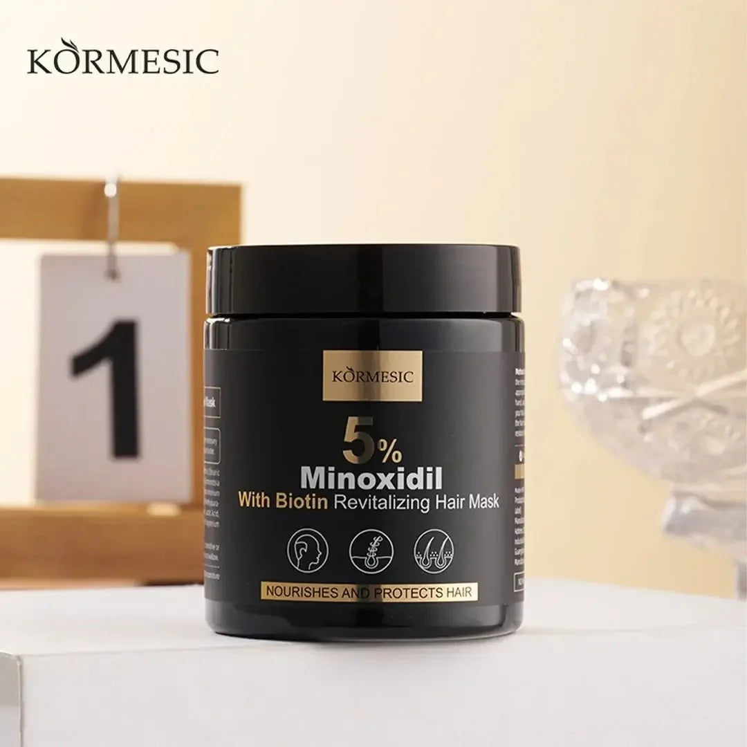 Zestaw przeciw wypadaniu włosów z minoksydylem 5% Kormesic (szampon + maska + serum)
