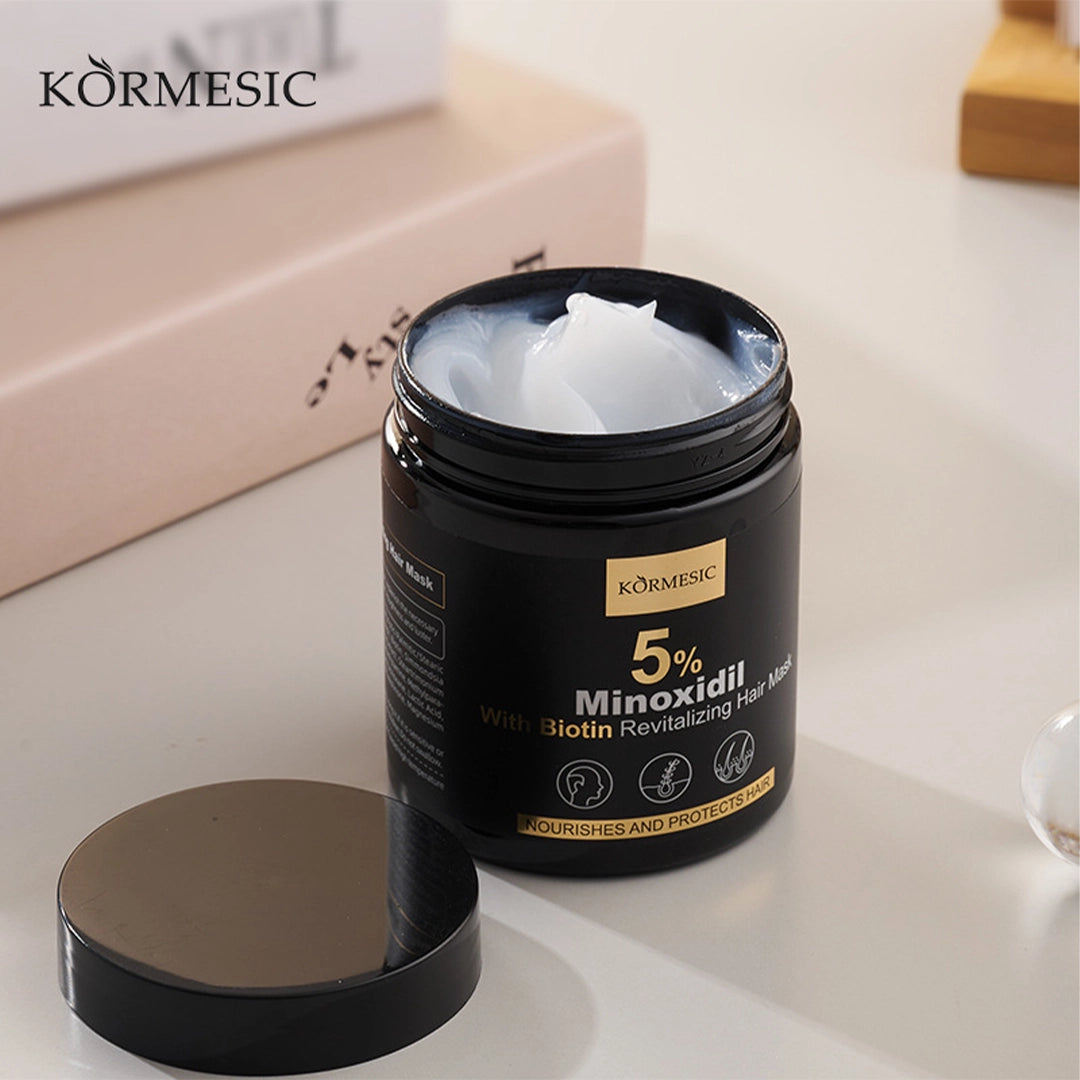 Zestaw przeciw wypadaniu włosów z minoksydylem 5% Kormesic (szampon + maska + serum)