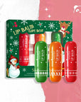 Zestaw świątecznych balsamów do ust SADOER – 3 × 4 g
