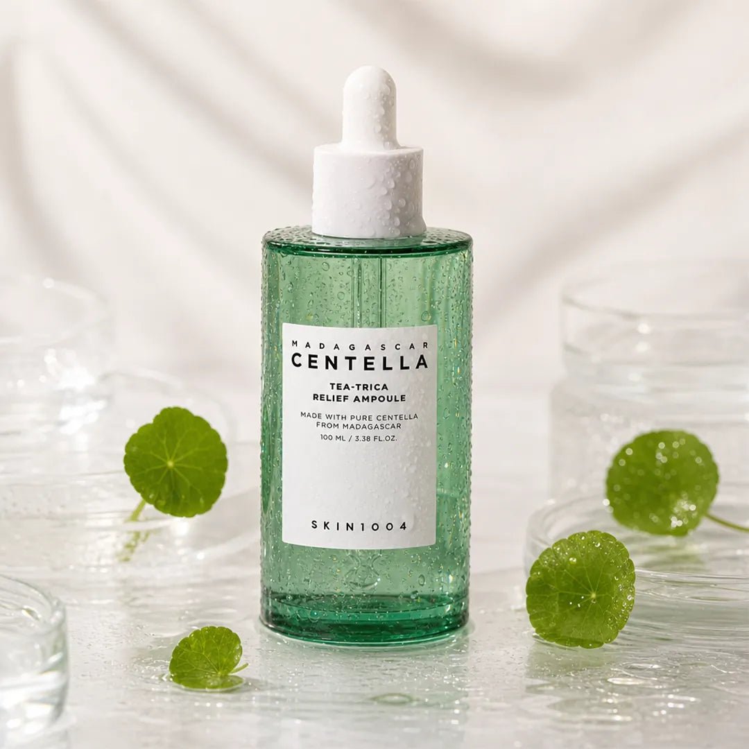 Zestaw do twarzy Skin1004 Madagascar Centella — serum, krem wzmacniający, krem rozjaśniający i serum SPF50+