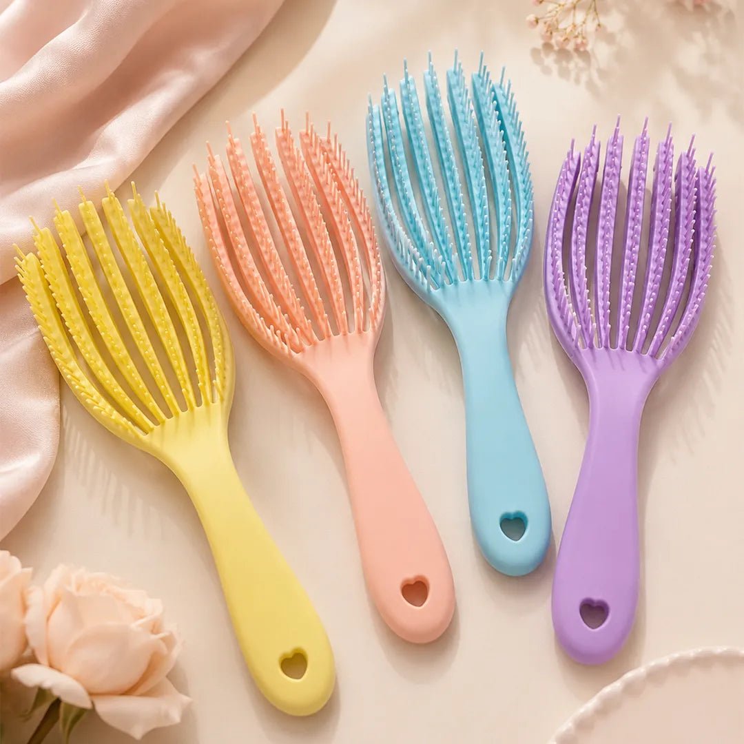 Szczotka do włosów Lina-Liu Beauty – elastyczna szczotka rozczesująca, 4 kolory do wyboru