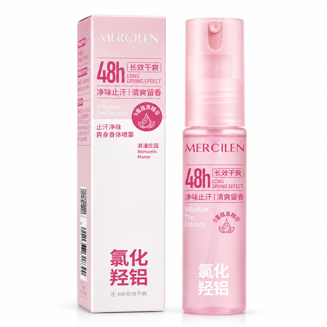 Antyperspirant w sprayu do ciała Mercilen 48h – 2 zapachy do wyboru, 50 ml