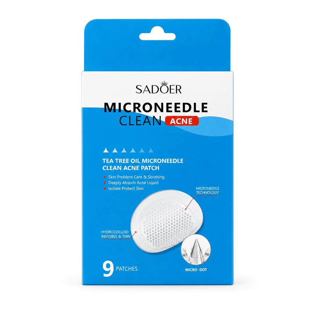 Plastry punktowe na trądzik SADOER Microneedle Clean Acne – 9 szt