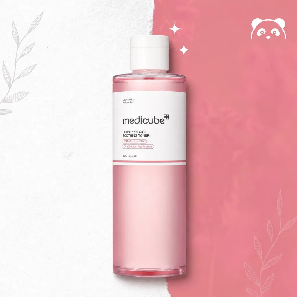 Tonik do twarzy z PDRN i wąkrotą azjatycką Medicube PDRN Pink Cica Soothing Toner – 250 ml