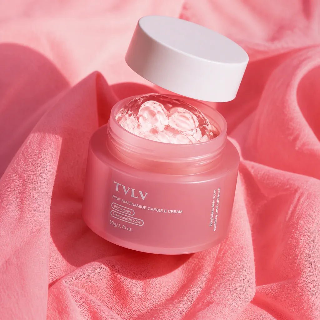 Krem do twarzy z niacynamidem TVLV Pink Niacinamide Capsule Cream 50 g