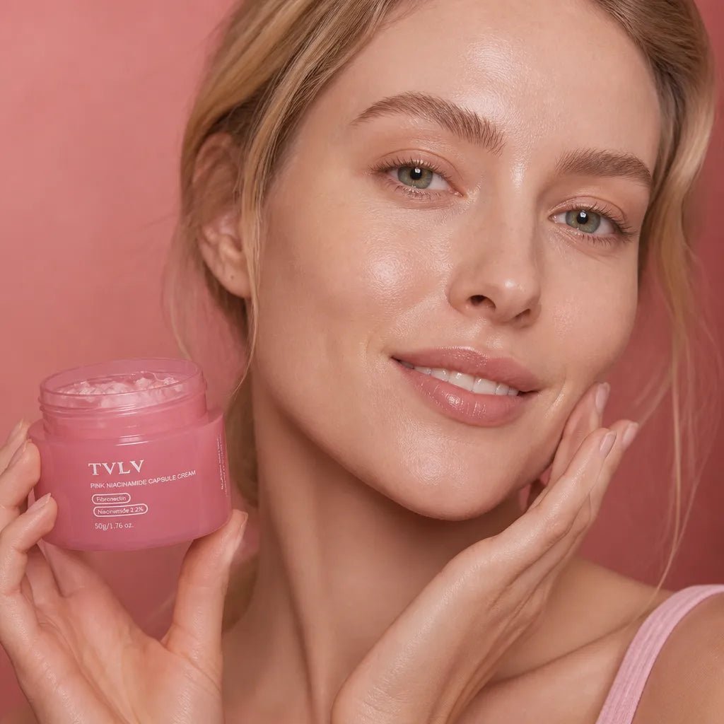 Krem do twarzy z niacynamidem TVLV Pink Niacinamide Capsule Cream 50 g