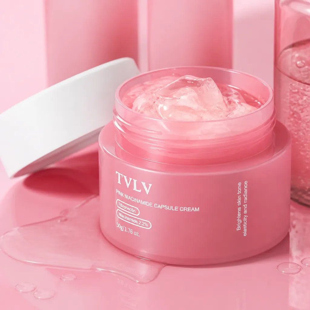 Krem do twarzy z niacynamidem TVLV Pink Niacinamide Capsule Cream 50 g