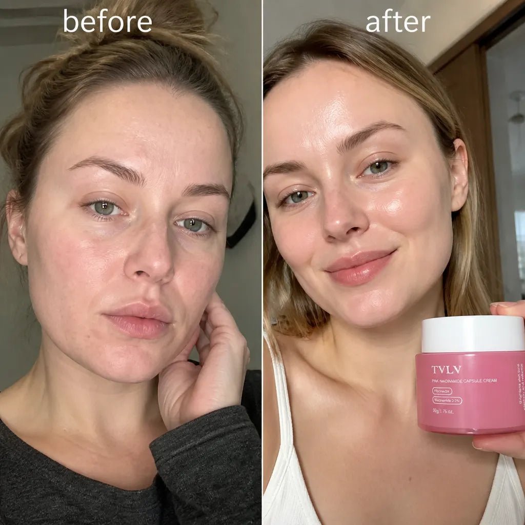 Krem do twarzy z niacynamidem TVLV Pink Niacinamide Capsule Cream 50 g