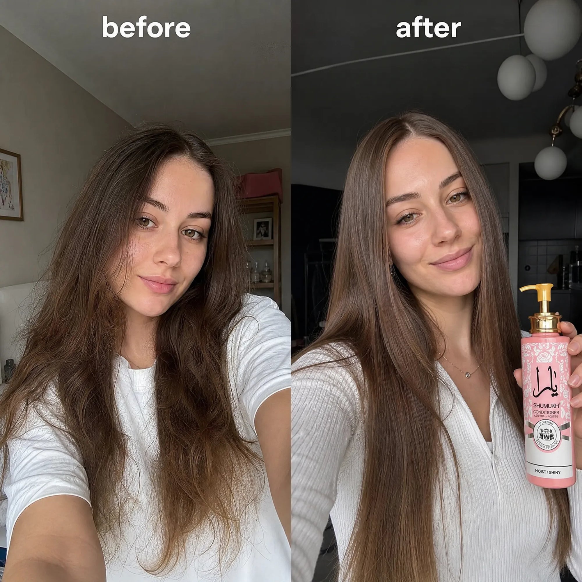 SHUMUKH Keratin &amp; Protein Perfumed Hair Conditioner – mirror-like shine and silky smoothness, 600 ml