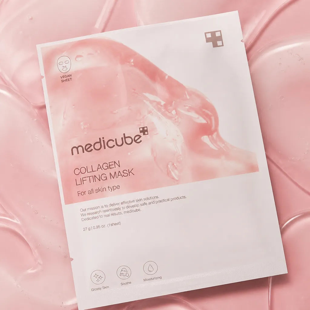 Maska liftingująca do twarzy Medicube Collagen Lifting Mask – kolagen, jędrność i glass skin, 27 g