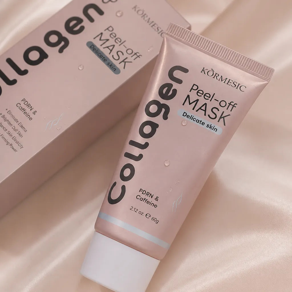 Maska peel-off do twarzy z kolagenem Kormesic – rozświetlenie, wygładzenie i jędrność, 60 g