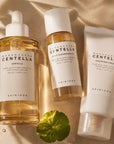 Zestaw do pielęgnacji twarzy z centellą – olejek, ampułka i krem Skin1004 Madagascar Centella - Zestawy do twarzy