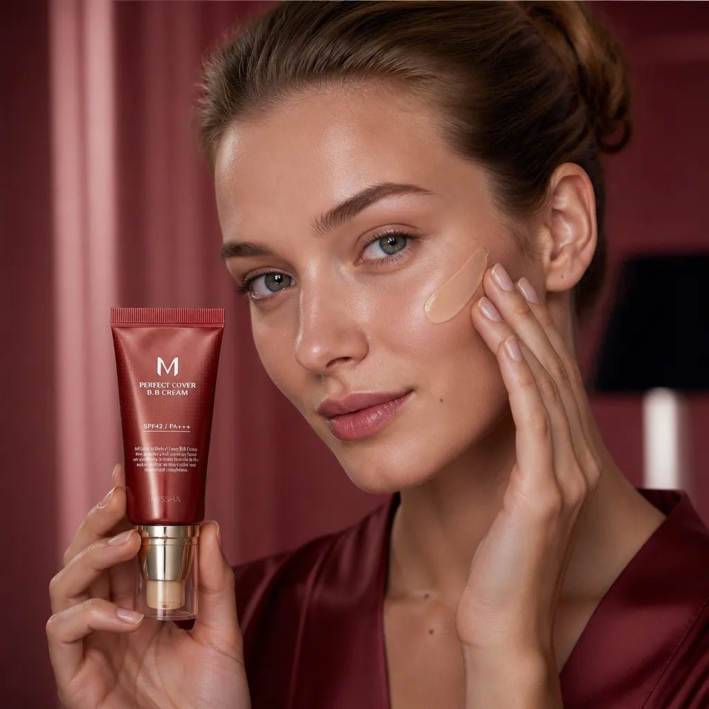 Krem BB do twarzy MISSHA M Perfect Cover SPF42 PA+++ – krycie, pielęgnacja i ochrona UV - Podkłady do makijażu