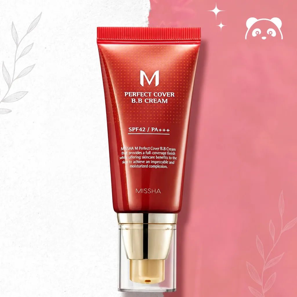 Krem BB do twarzy MISSHA M Perfect Cover SPF42 PA+++ – krycie, pielęgnacja i ochrona UV - Podkłady do makijażu