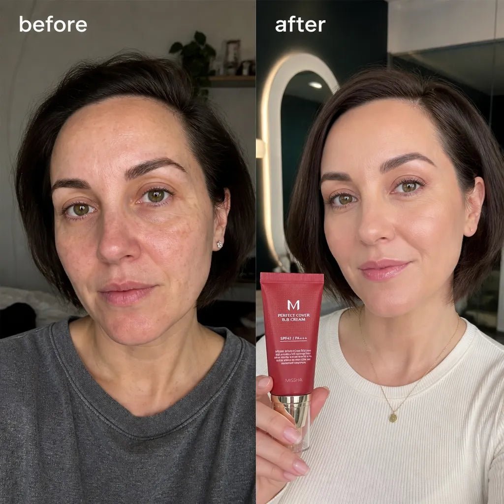 Krem BB do twarzy MISSHA M Perfect Cover SPF42 PA+++ – krycie, pielęgnacja i ochrona UV - Podkłady do makijażu