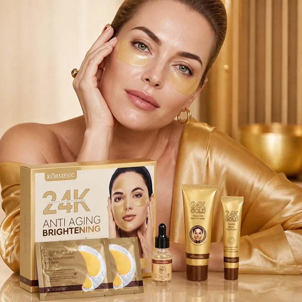 Sada péče o pleť KORMESIC 24K Gold – proti stárnutí a pro rozjasnění