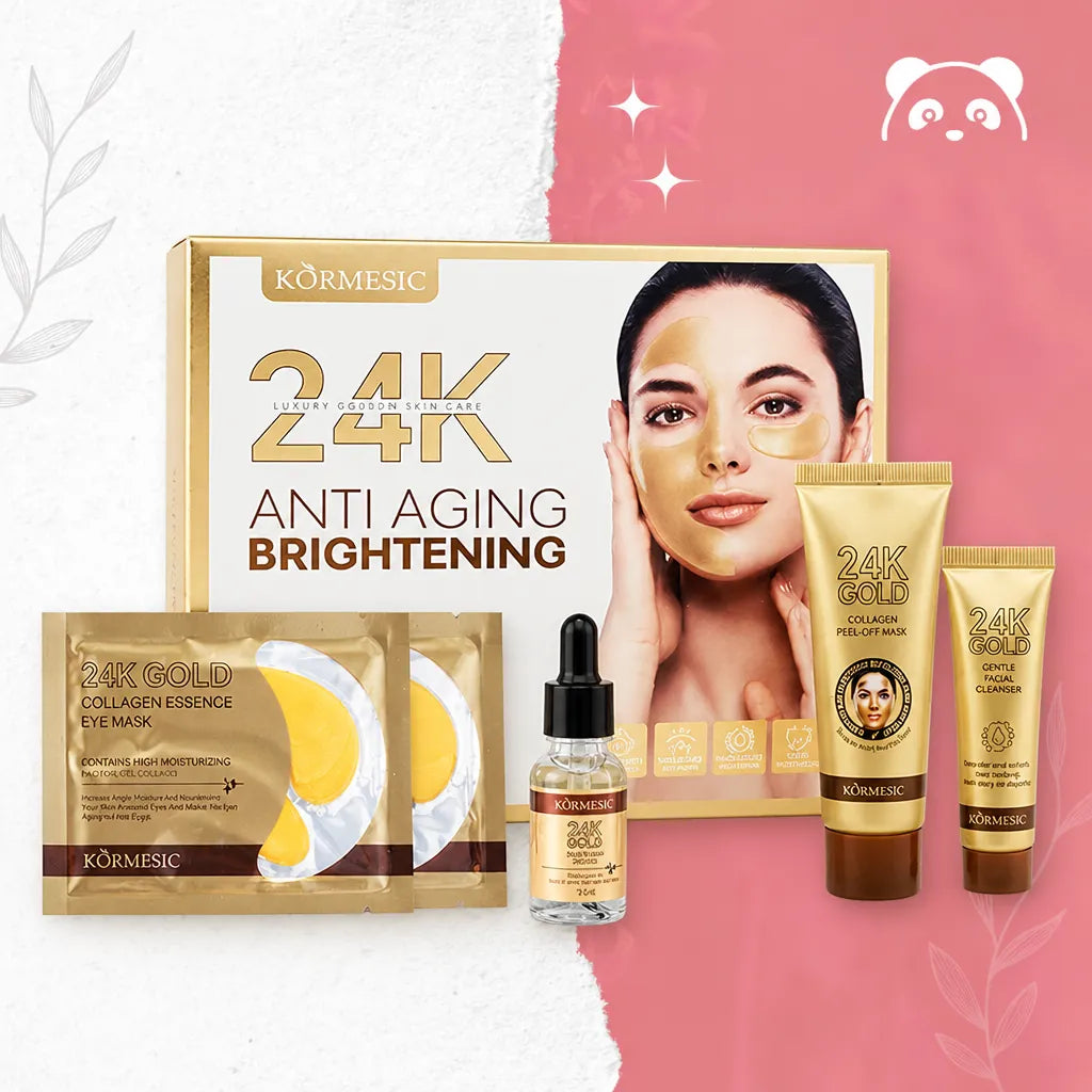 Sada péče o pleť KORMESIC 24K Gold – proti stárnutí a pro rozjasnění