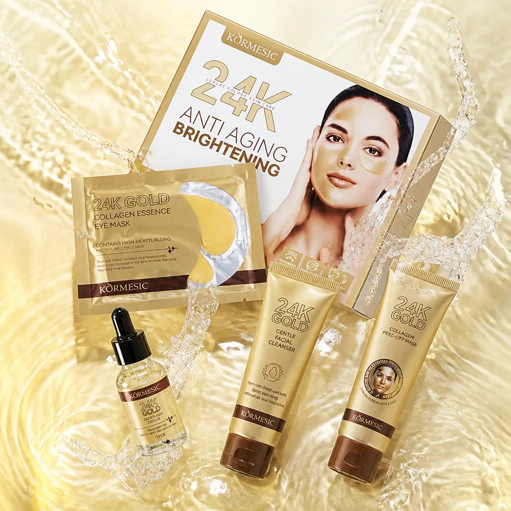 Sada péče o pleť KORMESIC 24K Gold – proti stárnutí a pro rozjasnění