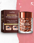 SADOER Retinol-Augenserum in Kapseln – Kollagen und Niacinamid, 45 Kapseln