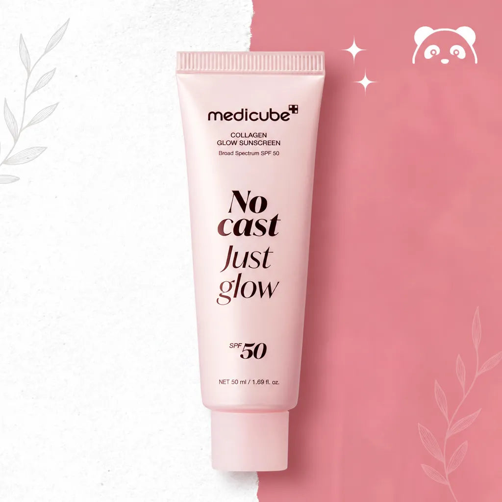 Opalovací krém na obličej Medicube No Cast Just Glow Collagen SPF 50 - 50 ml