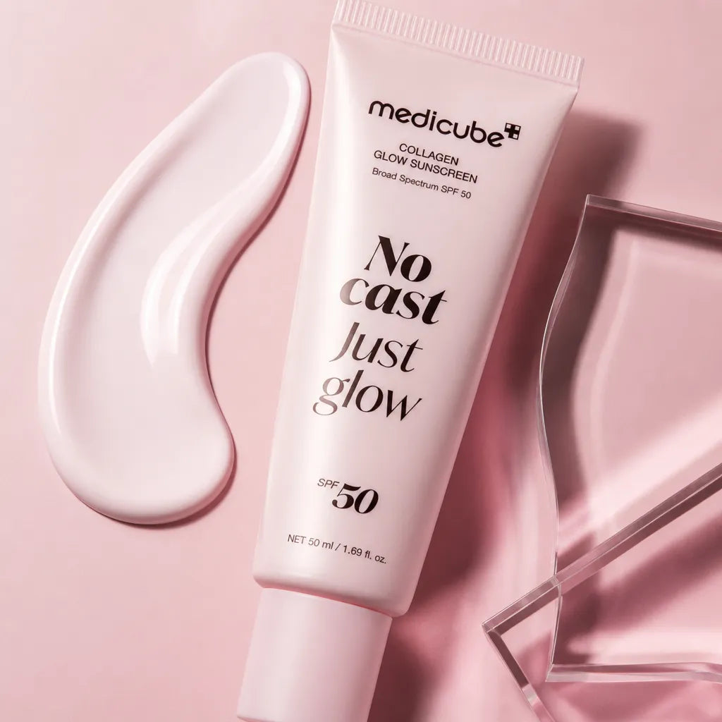 Opalovací krém na obličej Medicube No Cast Just Glow Collagen SPF 50 - 50 ml