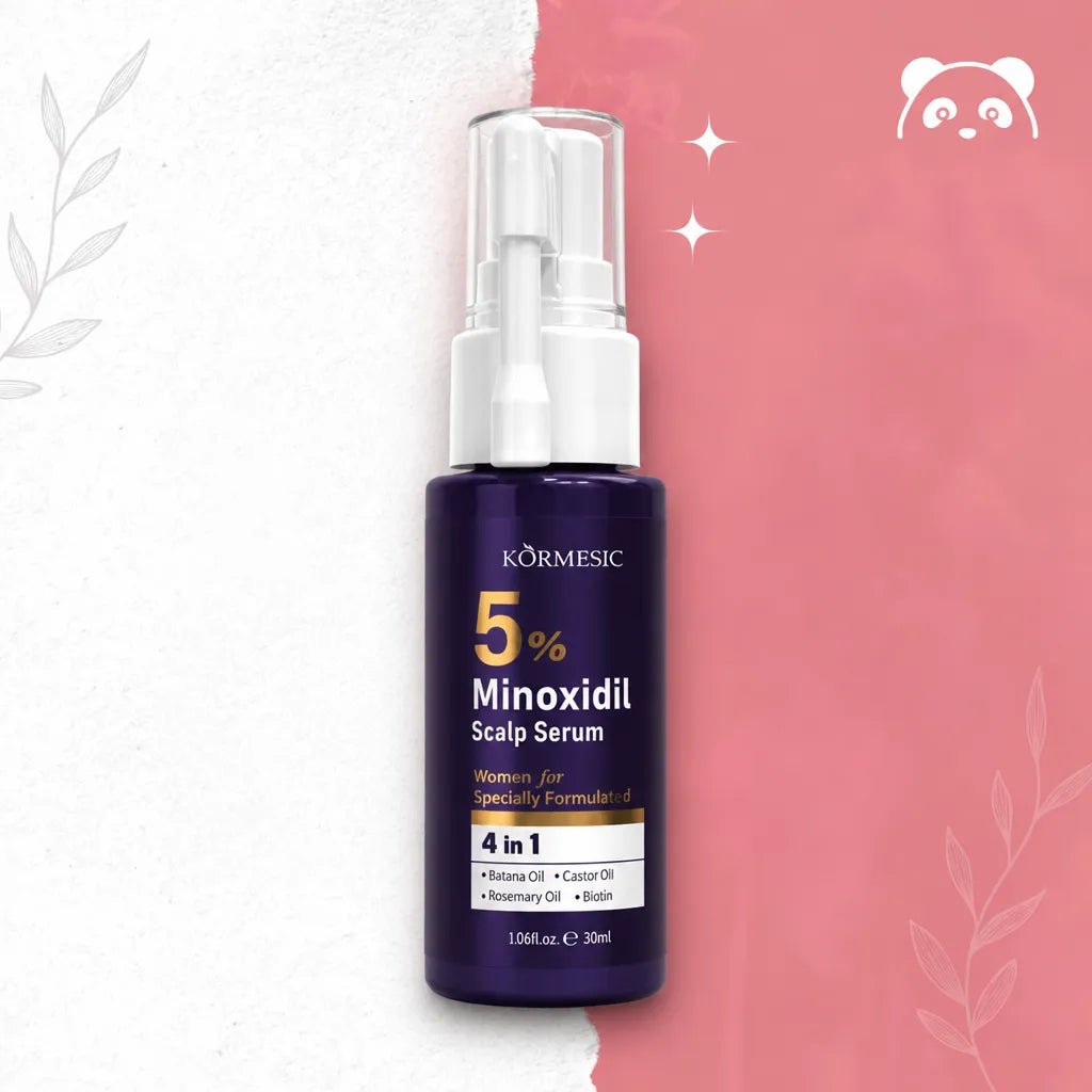 Serum przeciw wypadaniu włosów Kormesic 5% Minoxidil – wzrost i większa gęstość 30 ml