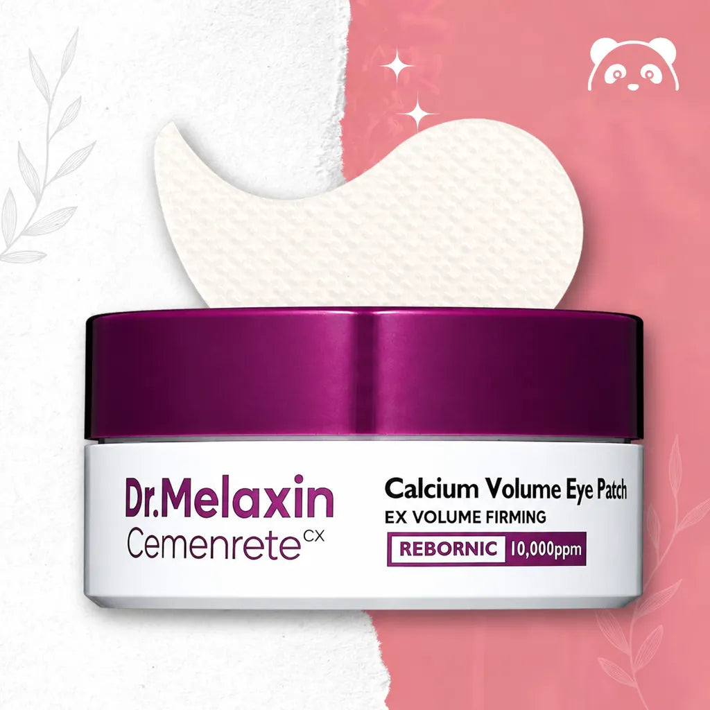 Oční náplasti Dr.Melaxin Cemenrete Calcium Volume Eye Patch – zpevnění, vrásky a otoky, 60 ks.
