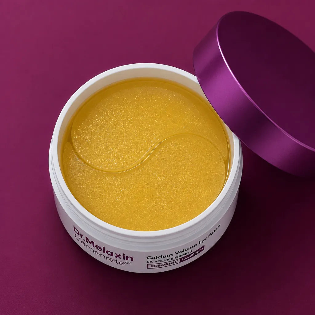 Oční náplasti Dr.Melaxin Cemenrete Calcium Volume Eye Patch – zpevnění, vrásky a otoky, 60 ks.