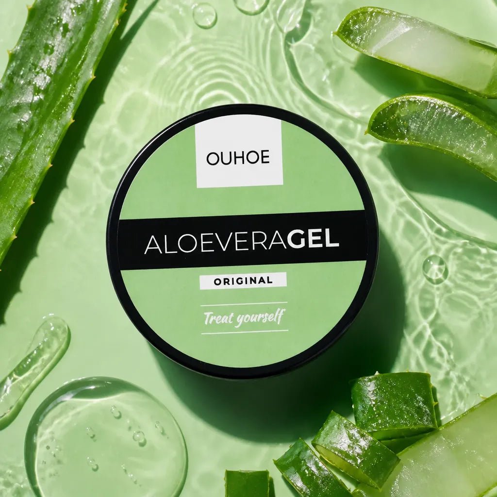 Żel aloesowy do ciała OUHOE Aloe Vera Gel – chłodzące nawilżenie po opalaniu i regeneracja skóry - Żele do ciała