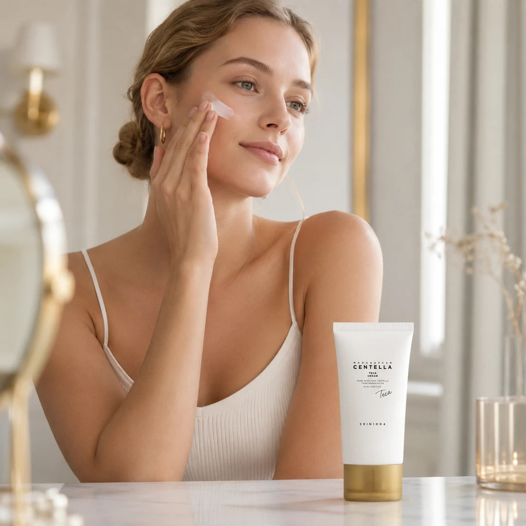 Pleťový krém-gél na upokojenie začervenania SKIN1004 Madagascar Centella Teca, 75 ml