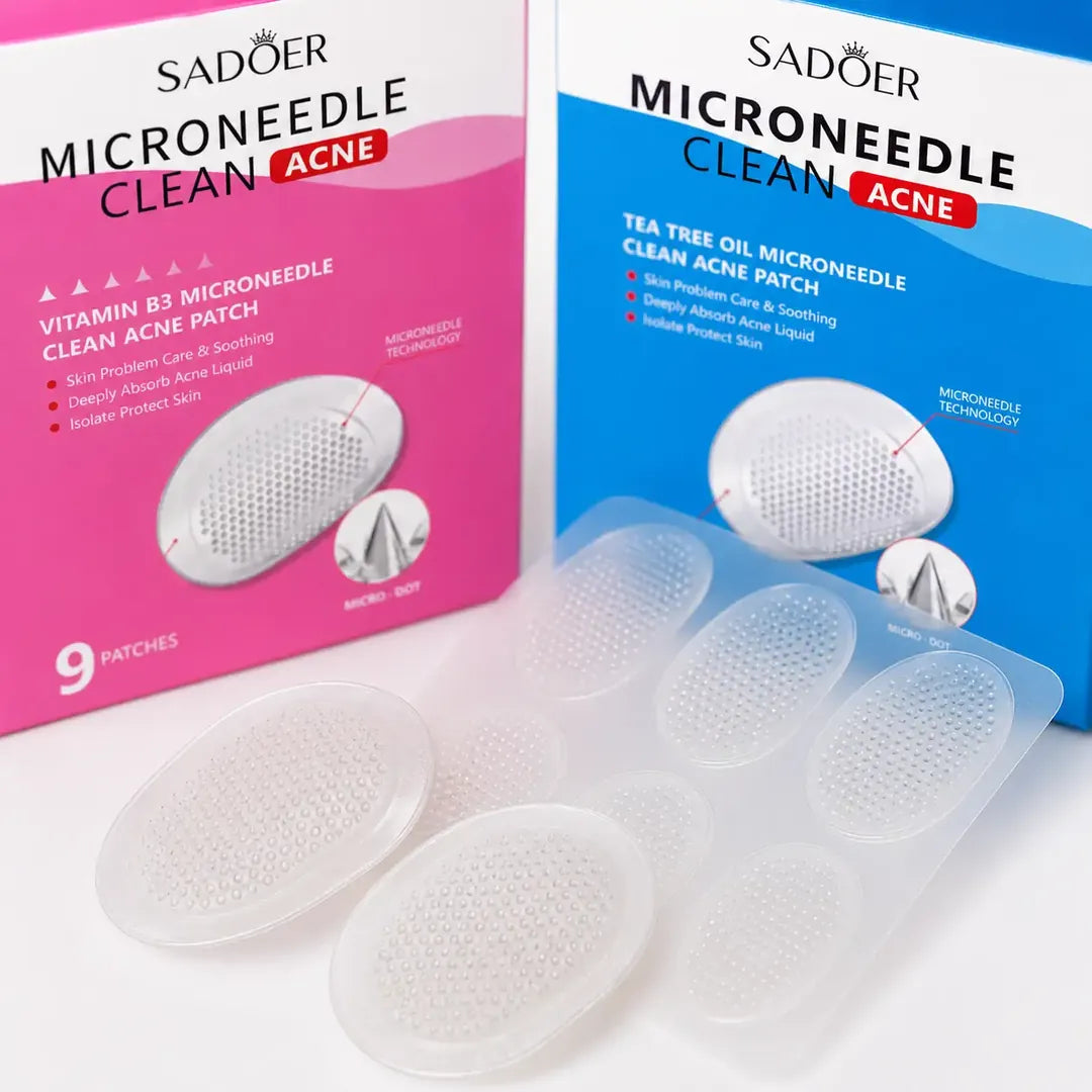 Plastry punktowe na trądzik SADOER Microneedle Clean Acne – 9 szt