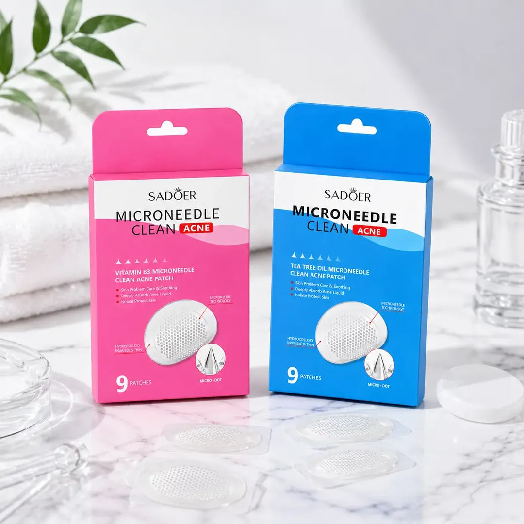 Plastry punktowe na trądzik SADOER Microneedle Clean Acne – 9 szt