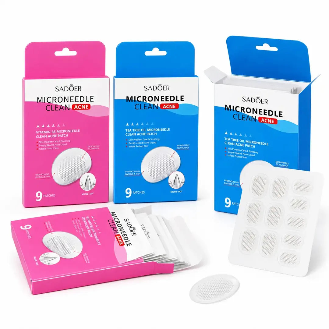 Plastry punktowe na trądzik SADOER Microneedle Clean Acne – 9 szt