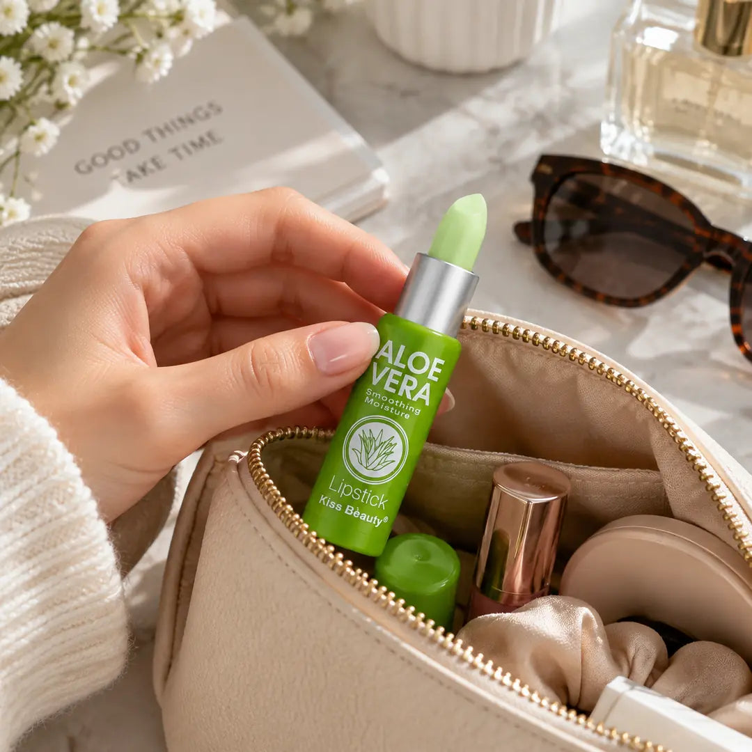 Pomadka do ust z aloesem Kiss Beauty – Aloe Vera Lipstick