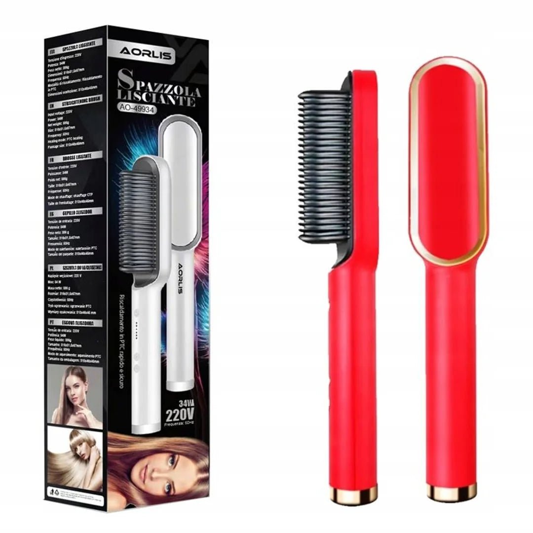 AORLIS AO-49934 – szczotka prostująca do włosów PTC, 3 kolory - Prostownice do włosów