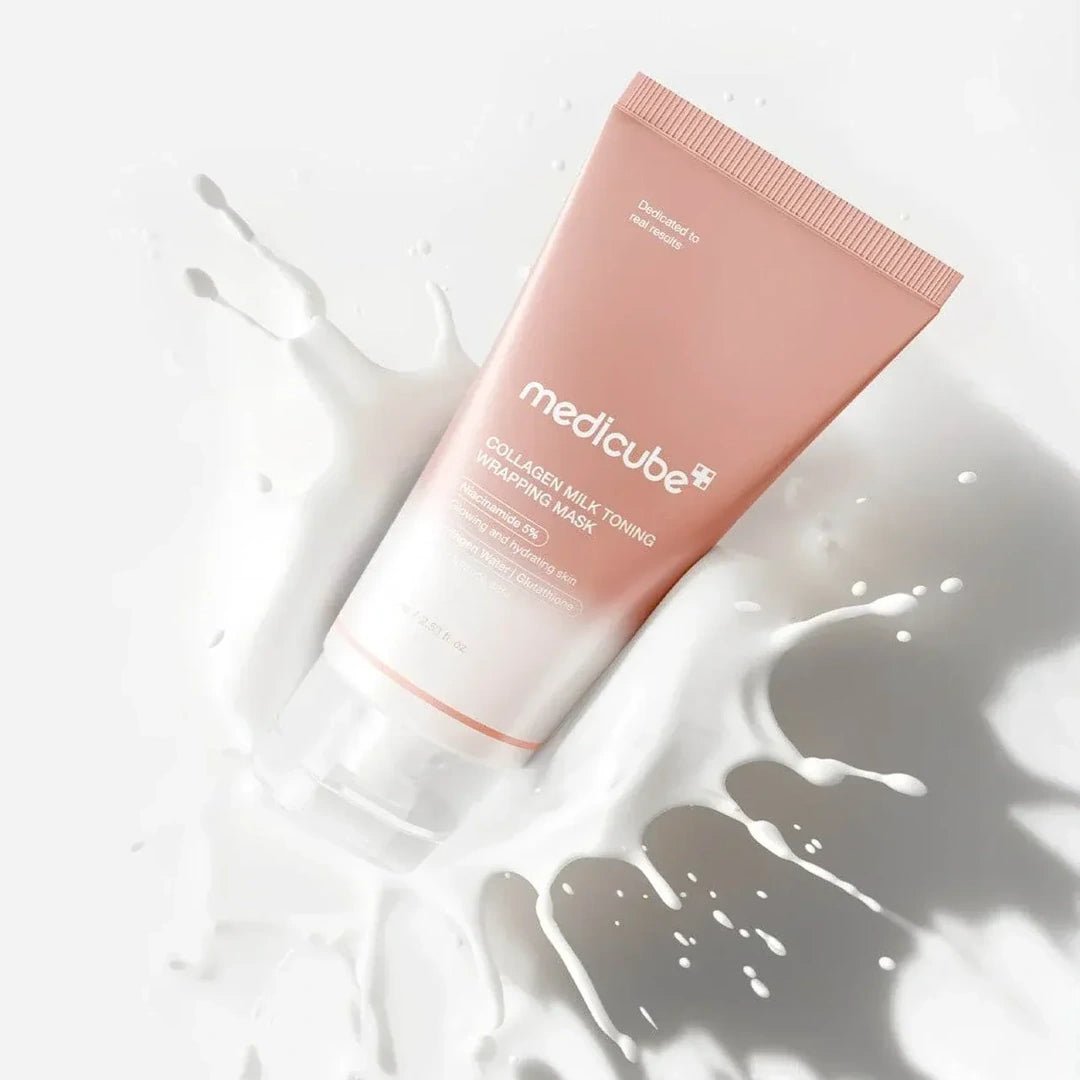 Medicube Collagen Milky Toning Wrapping Mask Rozświetlająca Maska Ujędrniająca 75 ml - Maski na noc