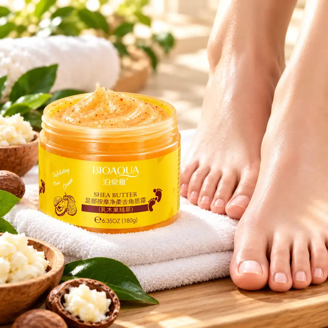 BIOAQUA Shea Butter – domowa pielęgnacja stóp